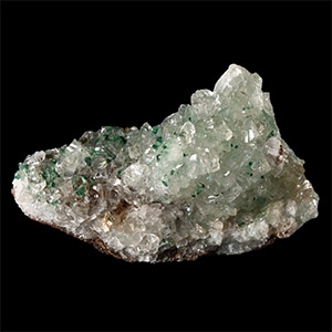 Natural History - Historic Tsumeb, South West Africa Malachite on Calcite Crystal Specimen