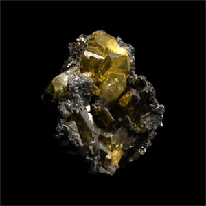 Natural History - Historic Toussilte, Morocco Anglesite Crystals on Galena Mineral Specimen