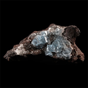 Natural History - Historic Beckermet Mine, Cumbria Spectacular Fluorite on Hematite Mineral Specimen