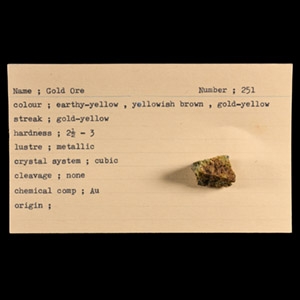 Natural History - Historic Gold Ore Specimen