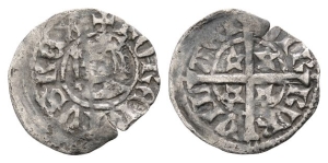 Scotland. Robert II AR Halfpenny.