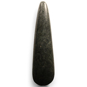 Large Stone Age Papuan Mottled Green Polished Axehead