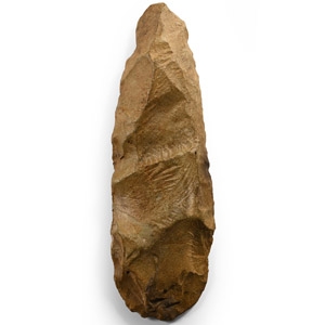 Stone Age Knapped Flint Axehead