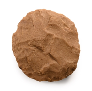 Large Stone Age Knapped Ovate Chert Handaxe