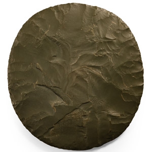 Large Stone Age Knapped Ovate Grey Stone Handaxe