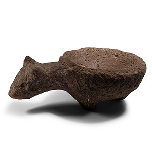Stone Age Tripod-Legged Animal Offering Dish