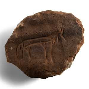 Stone Age Cave Drawing of a Quadruped