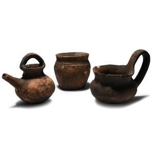 Cypriot Terracotta Flask Group