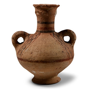 Cypriot Terracotta Double-Handled Flask