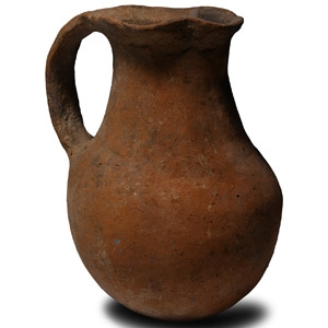 Holy Land Trefoil-Mouthed Terracotta Jug