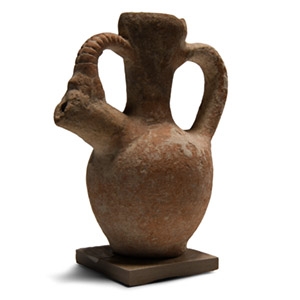 Holy Land Terracotta Vessel with Mouflon Spout
