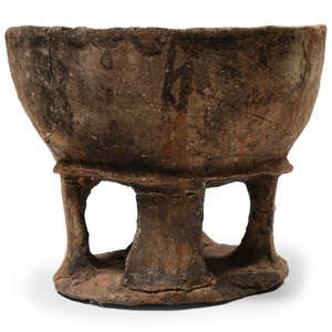 Cypriot White-Slip Ware Four Footed Bowl