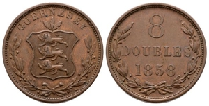 Guernsey. Victoria CU 8 Doubles.