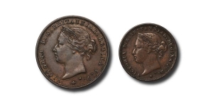 Channel Islands. Jersey AE 1/48th & 1/24th of a Shilling.