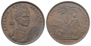 New Zealand, British Colonial. Milner & Thompson CU Penny Token.