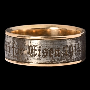 Gold and Iron I Gave Gold for Iron World War I Ring