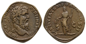 Electrotype of Pertinax AE Sestertius.
