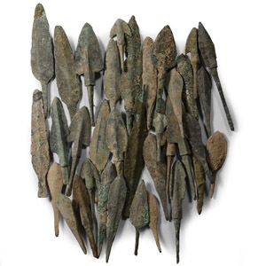 Mesopotamian Bronze Arrowhead Collection