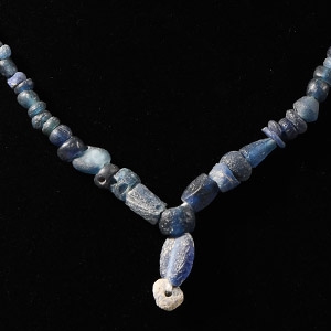 Roman Blue Glass Bead Necklace String