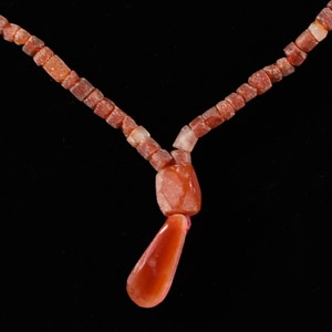 Western Asiatic Carnelian Bead Necklace String