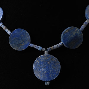 Bactrian Style Lapis Lazuli Bead Necklace String
