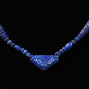 Bactrian Style Lapis Lazuli Bead Necklace String