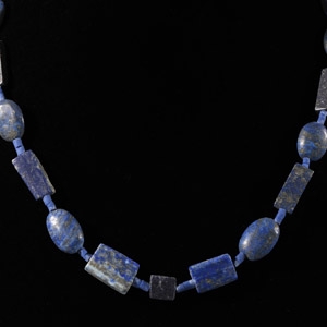 Bactrian Style Lapis Lazuli Bead Necklace String