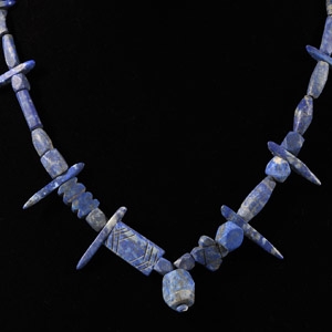 Bactrian Style Lapis Lazuli Bead Necklace String