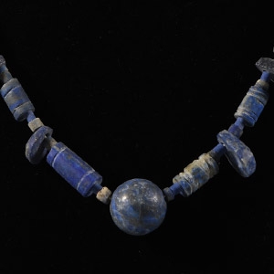 Bactrian Style Lapis Lazuli Bead Necklace String