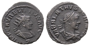 Aurelian, with Vabalathus BI Antoninianus.