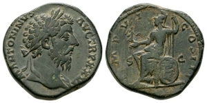 Marcus Aurelius AE Sestertius.