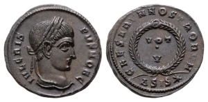 Crispus, as Caesar BI Nummus.