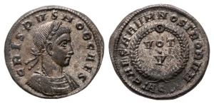 Crispus, as Caesar BI Nummus.