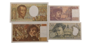 France. 20 to 200 Francs Banknote Group