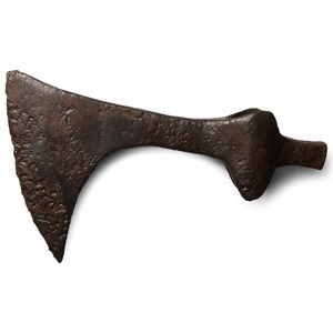 Viking Period Iron Broad Baltic Axe-Hammer