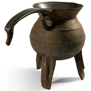 The Harling Medieval Bronze Handled Posnet Cauldron