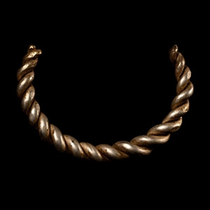 Viking Age Twisted Silver Bracelet
