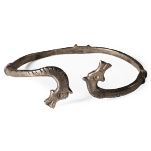 Roman Silver Horse-Headed Bracelet