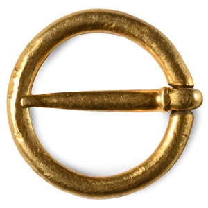 Medieval Published Gold Annular Brooch