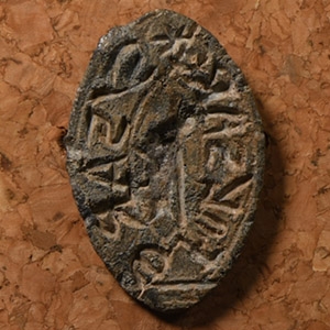 Framed Medieval Lead Seal Matrix of Sare Daughter of Sare