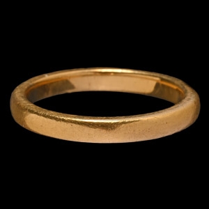 Medieval Published Gold Keepers or Cramp Ring