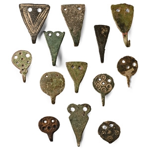 Anglo-Saxon Bronze Published Clothes Fastener Collection