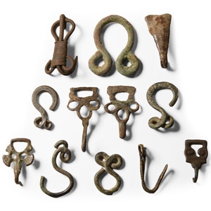 Tudor Published Bronze Clothes Fastener Collection