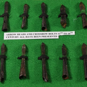Cased Medieval to Tudor Published Iron Crossbow Bolt Collection