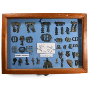 Cased Tudor to Stuart Published Sword Belt Accruement Collection