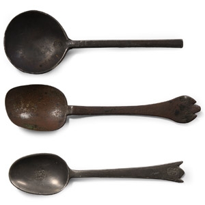 Jacobean and Later Published Bronze and Pewter Spoon Collection