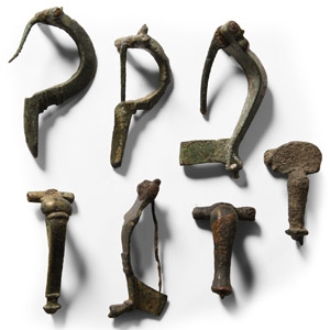 Roman Bronze Bow and Crossbow Brooch Collection