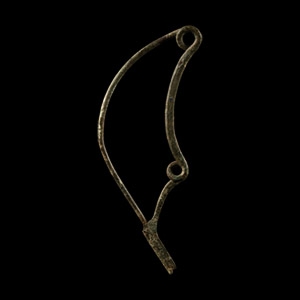 Iron Age Italic Bronze Bow Brooch