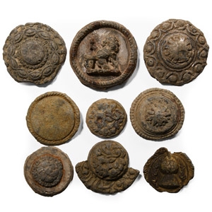 Post Medieval Pewter Horse Harness Mount Collection