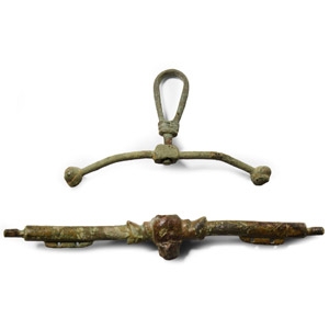 Medieval Bronze Purse Bar Group